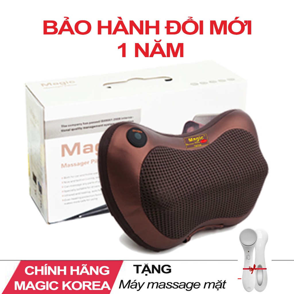 Gối Massage Hàn Quốc Magic - Gối Mát Xa Hồng Ngoại