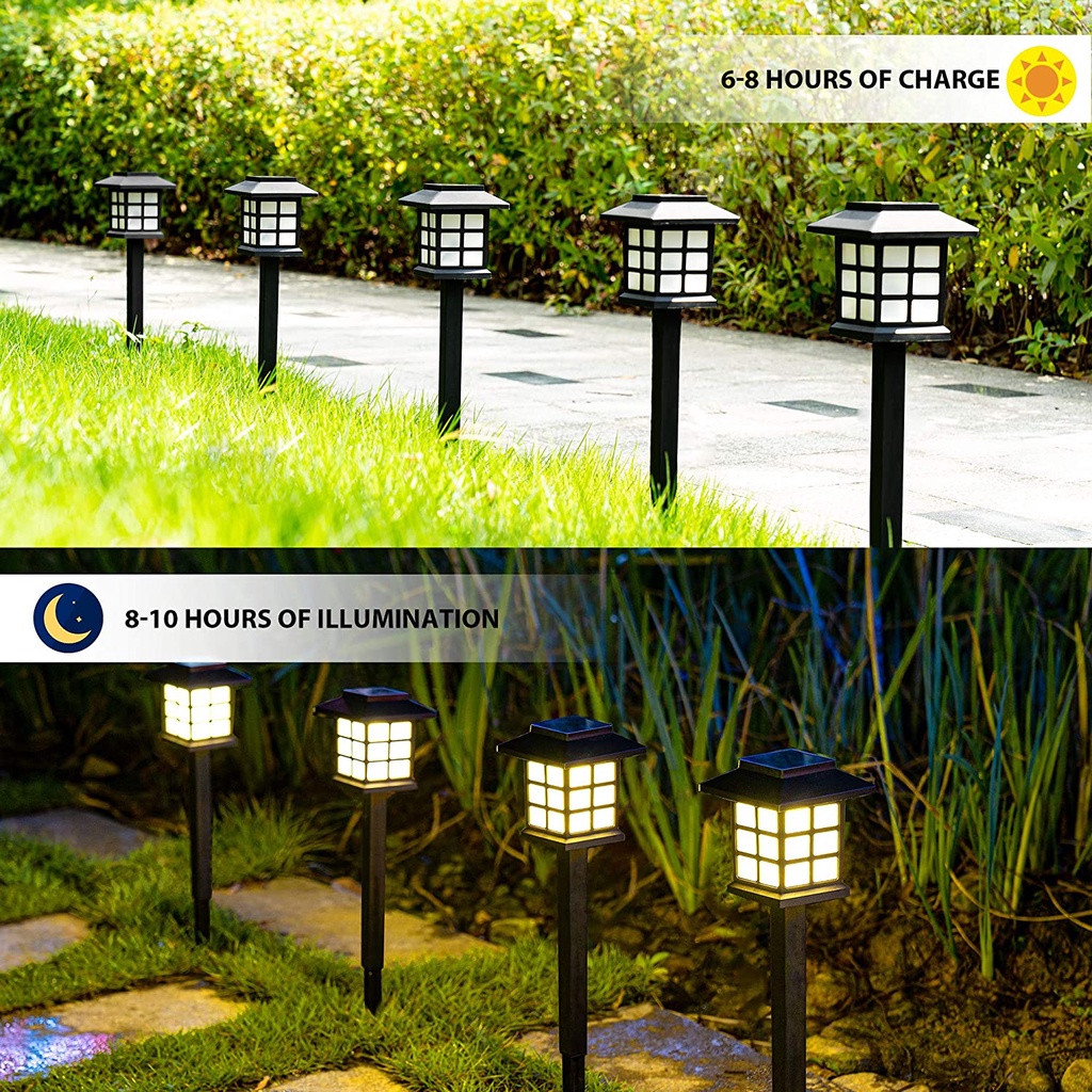 Đèn LED Năng Lượng Mặt Trời Chống Thấm Nước Hình Ngôi Nhà Trang Trí Sân Vườn