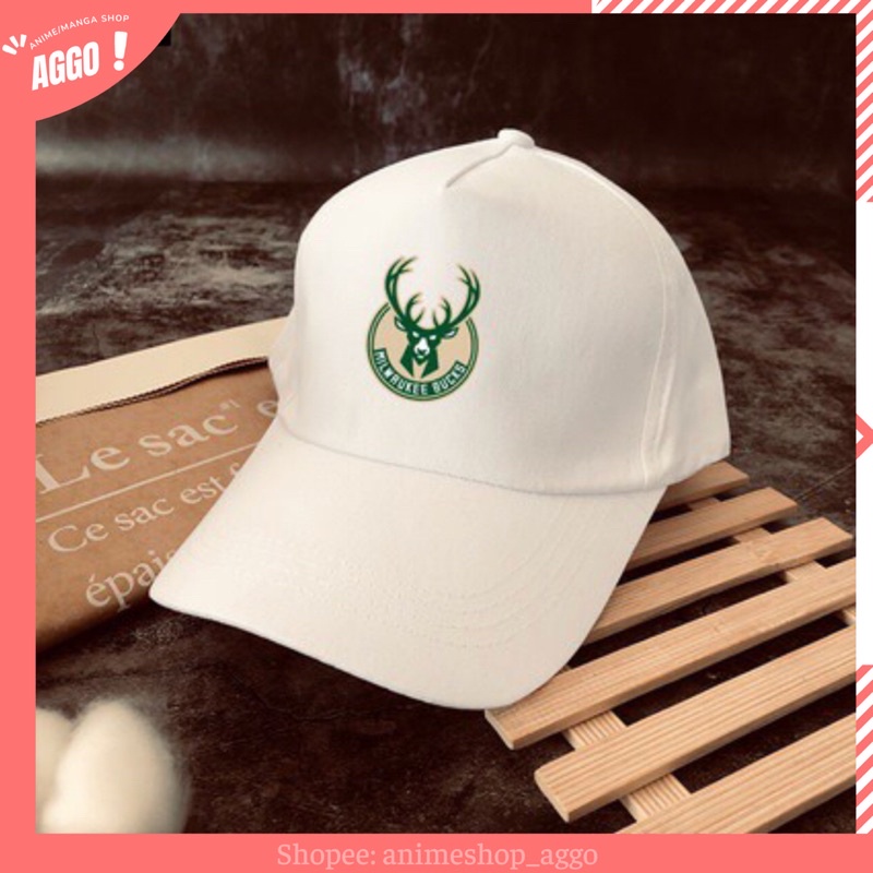 Mũ lưỡi trai bóng rổ Lakers Đen Trắng