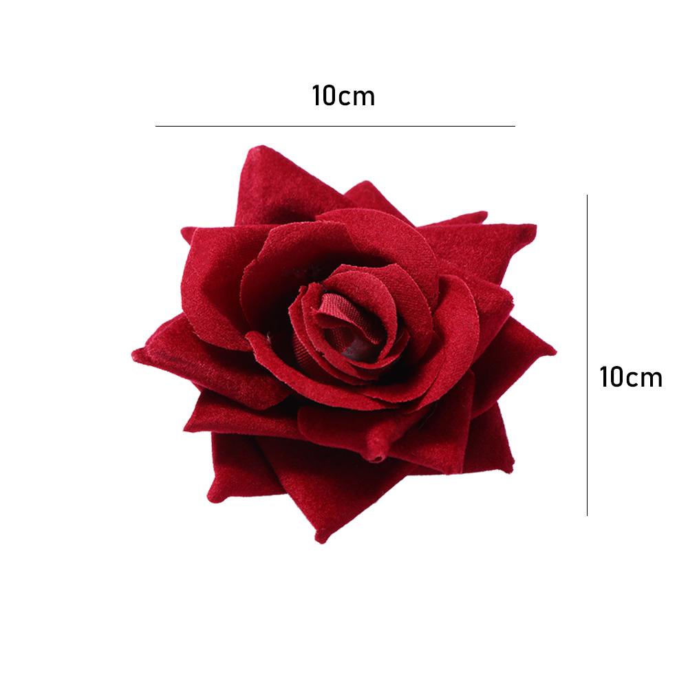 Kẹp Tóc Mỏ Vịt Hình Hoa Hồng Phong Cách Punk Cho Nữ