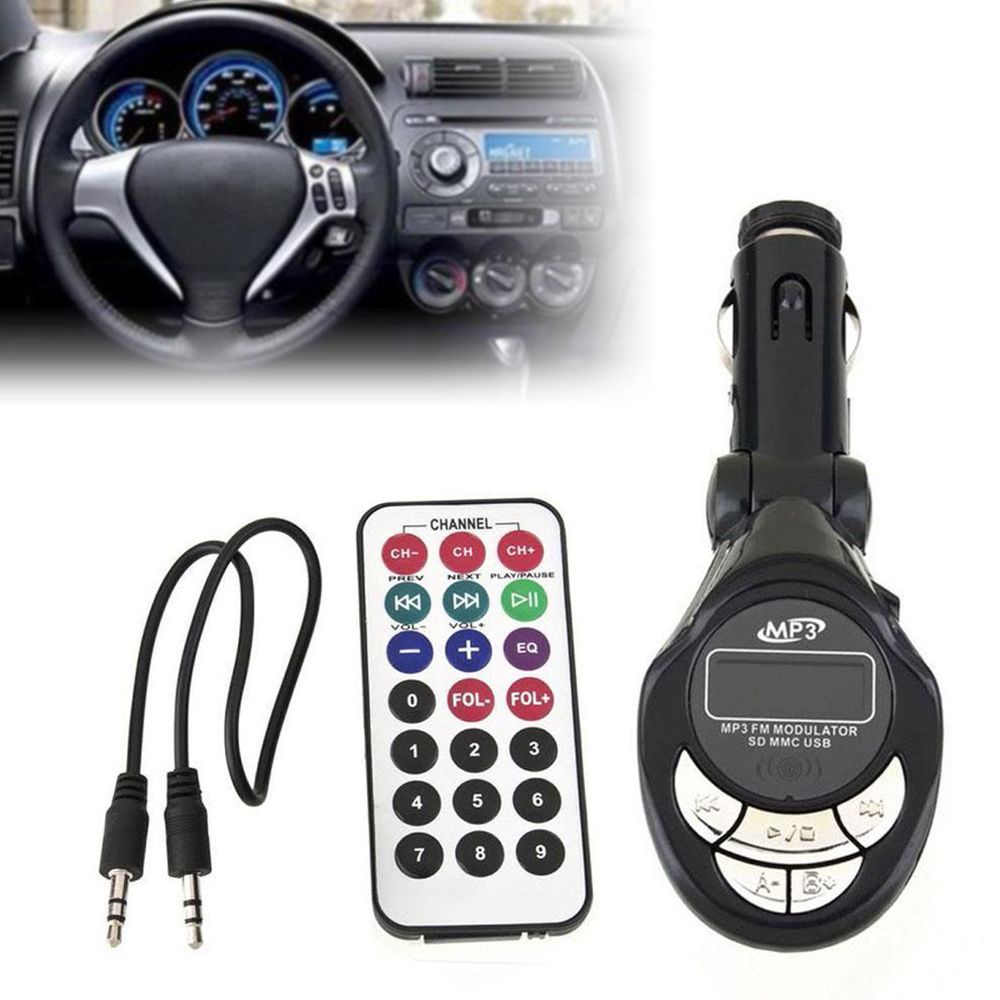 Máy Nghe Nhạc Mp3 4 Trong 1 Thời Trang Có Màn Hình Lcd Xoay 360 Độ Cho Xe Hơi