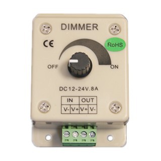 Led Dimmer Mềm Thanh Ánh Sáng Cứng Dải Đèn Điều Chỉnh Độ Sáng Đơn Sắc Một Kênh Hướng Dẫn Sử Dụng Công Tắc Làm Sáng 12V-24V8A