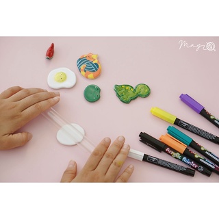 Đất set nung Polymer Clay màu trắng (250g)