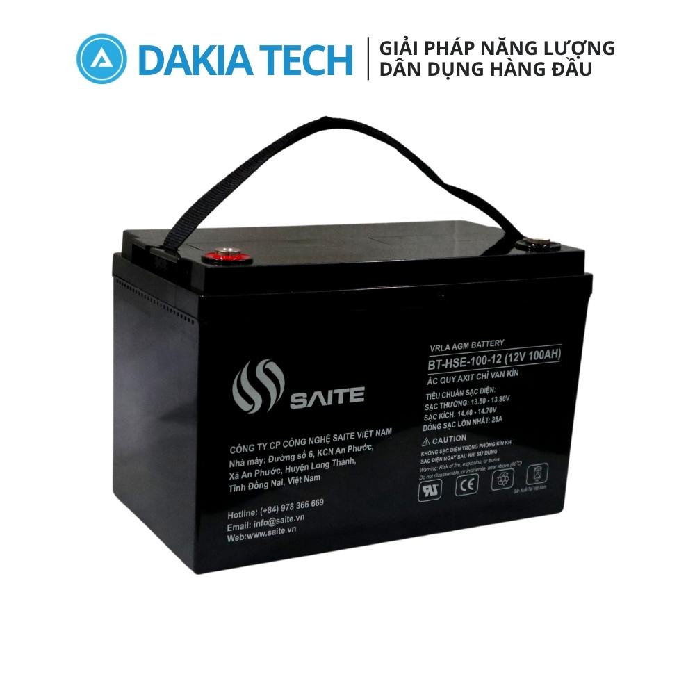 Ắc quy Saite 12V 100Ah Model BT-HSE-100-12