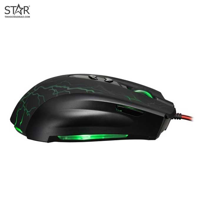 Chuột Motospeed V5 Hurricane Leopard Gaming Led (Đen)