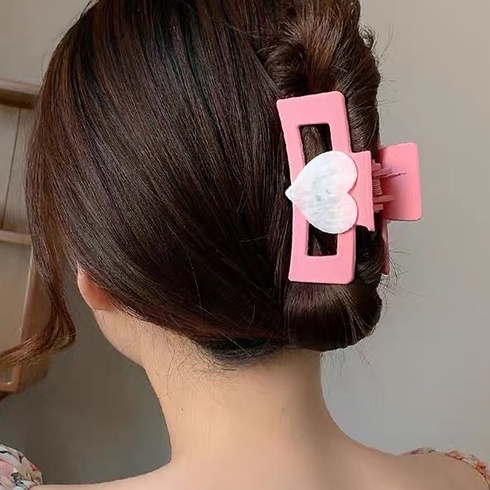 Kẹp Tóc Hình Cá Mập Màu Hồng Dễ Thương Thời Trang Cho Nữ