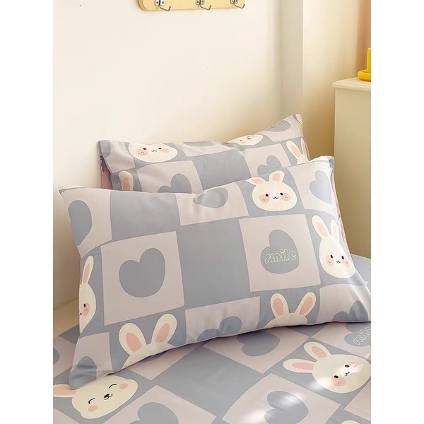 Ga Gối cotton living mặt thỏ