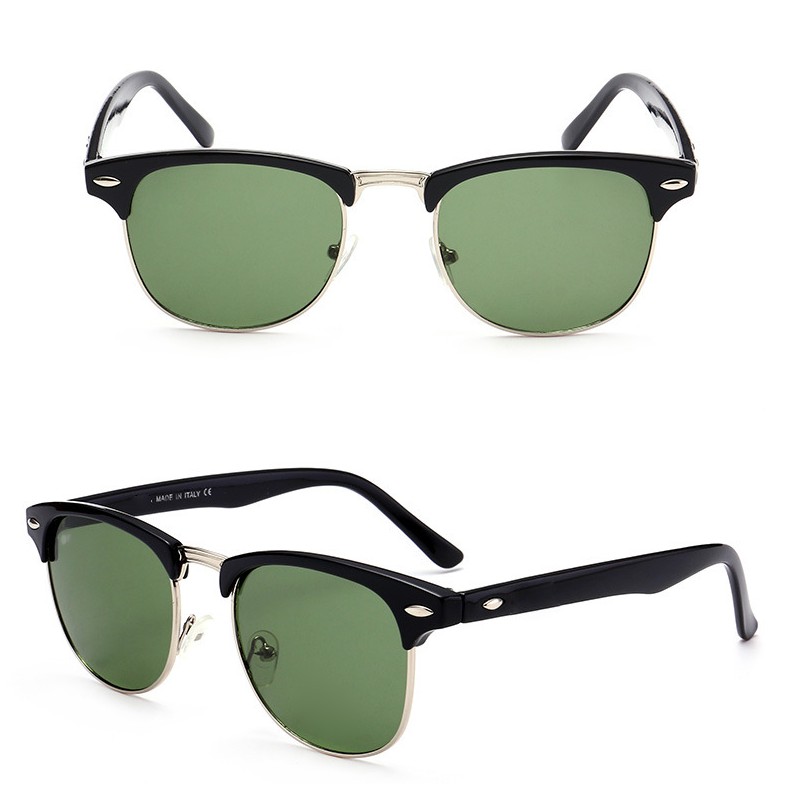 Mắt kính râm nam nữ kính mát CLUBMASTER 3016 UNISEX TRÒNG THUỶ TINH cường lực size nhỏ chống tia uv THỜI TRANG Itaila | BigBuy360 - bigbuy360.vn