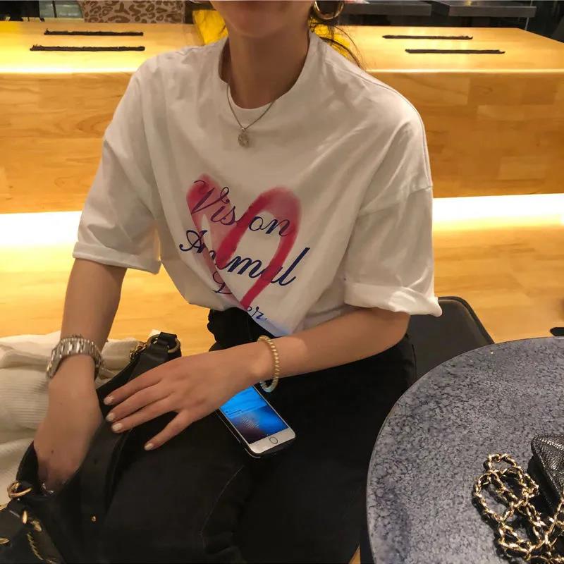 NRVP Áo Thun Nữ Cổ Tròn Ngắn Tay Thời Trang Mùa Hè Phong Cách Hàn Quốc 2022