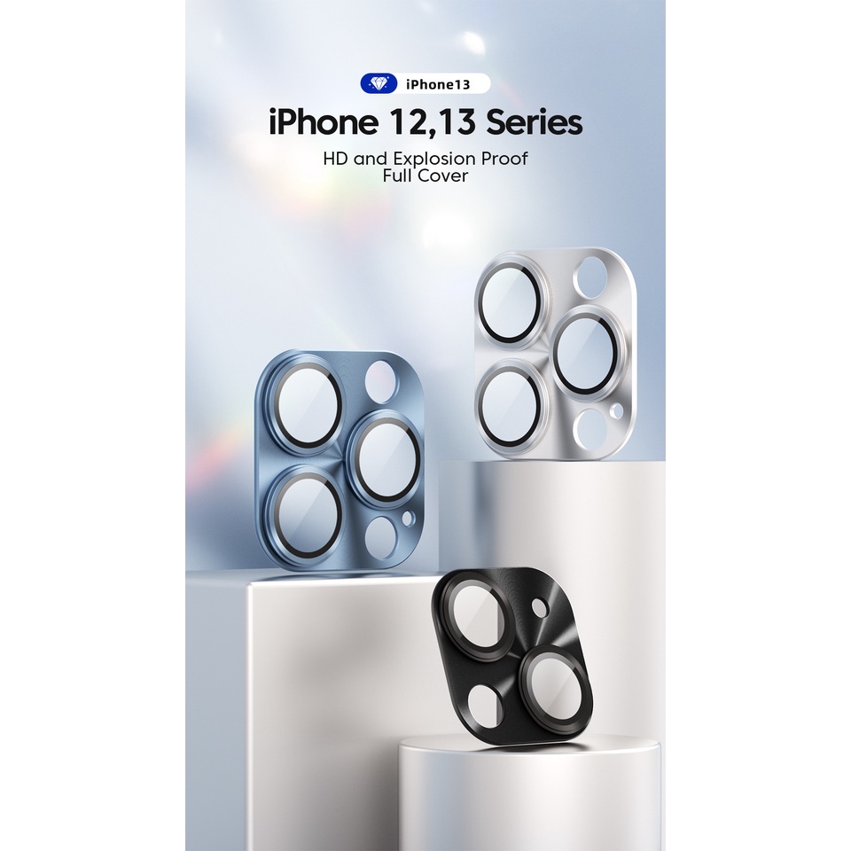 KUULAA Kính Cường Lực Bảo Vệ Camera Cho iPhone 12 Pro Max 13pro