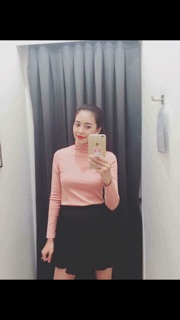 Áo len cổ lọ tăm 
