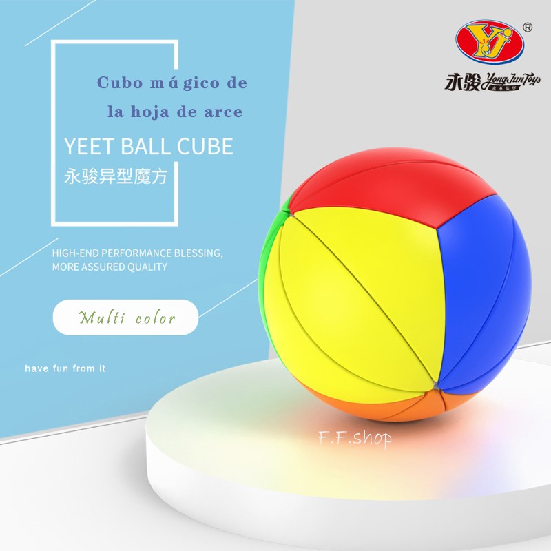 Yongjun 3D Magic Cube Speed Yj Yeet Ball Cube Khối Lập Phương 3D Đồ Chơi Giáo Dục Chất Lượng Cao