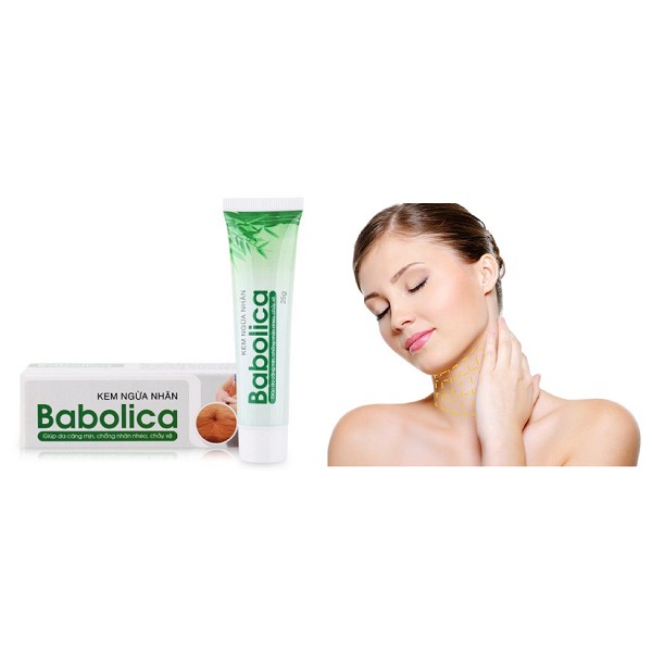 Kem ngừa nhăn Babolica - Dưỡng da căng mịn, tăng đàn hồi da, ngừa nhăn, chảy xệ (Tub 25g)