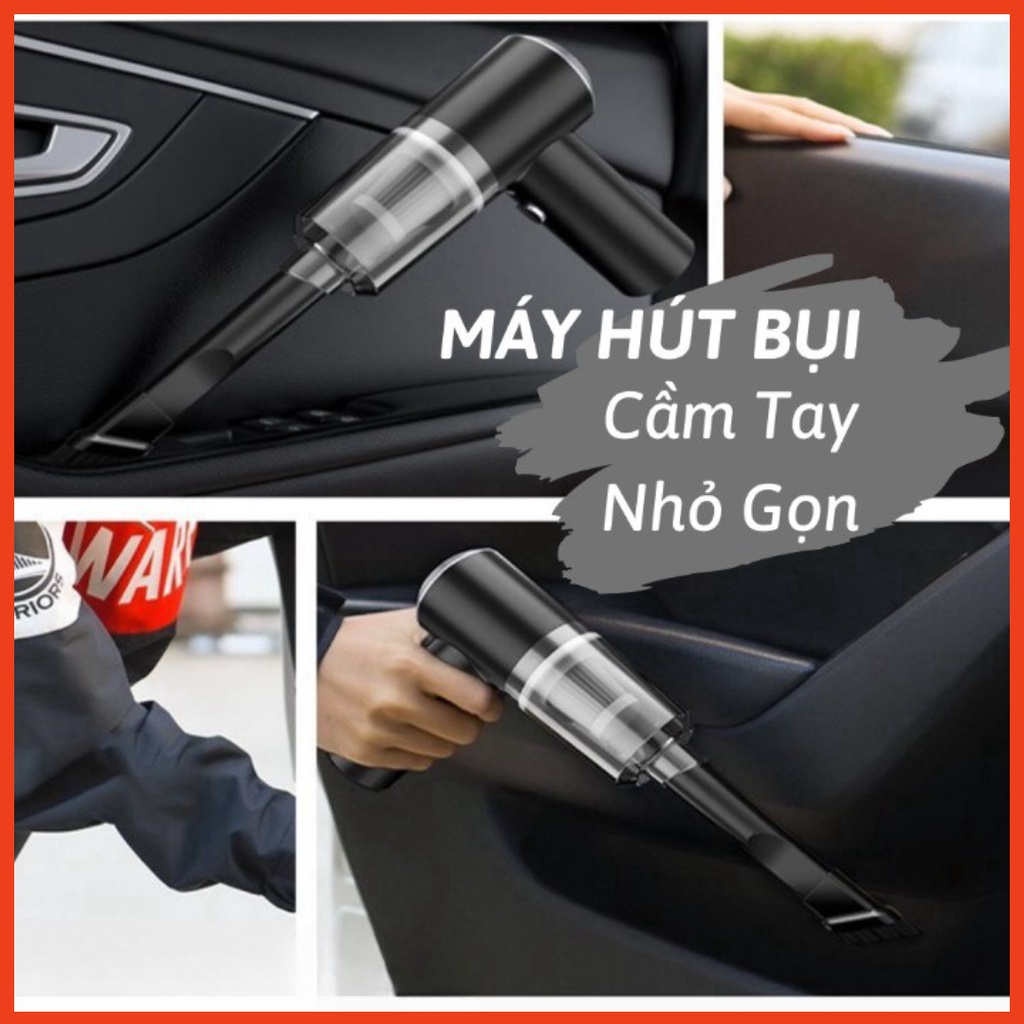 Máy hút bụi cầm tay mini không dây tiện lợi - Máy hút bụi giường nệm, xe ô tô, lông chó mèo