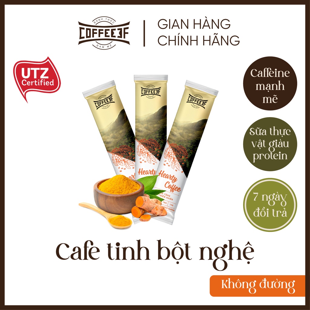Bộ sản phẩm 5 gói các loại cà phê hòa tan và cacao Đắk Lắk - COFFEE 3F