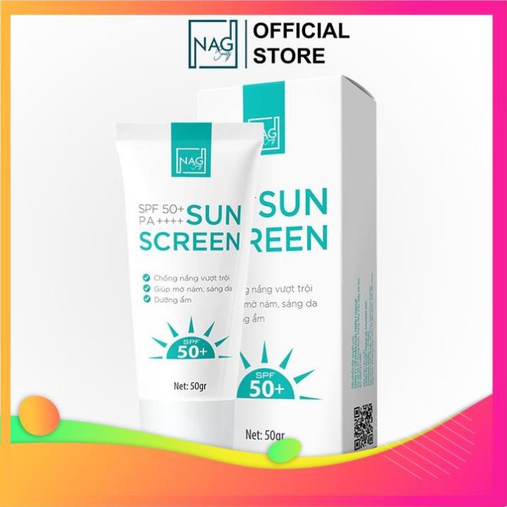 Kem chống nắng  SUN SCREEN tính chất vật lý dưỡng trắng da cho cả da dầu mụn SPF50+