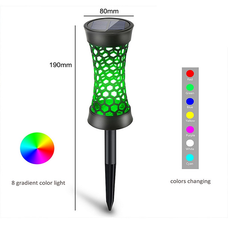 1/2/4 Đèn Led Nhiều Màu Sắc Chống Thấm Nước Chiếu Sáng Sân Vườn