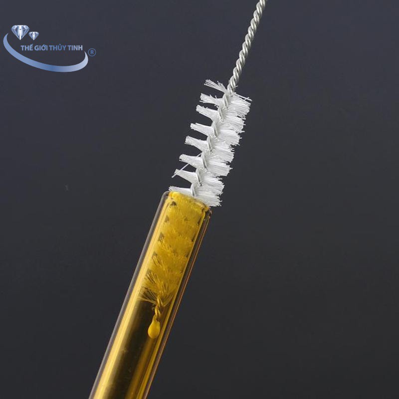 Combo Ống Hút Thủy Tinh Chịu Nhiệt Miệng Thẳng và Cọ Rửa