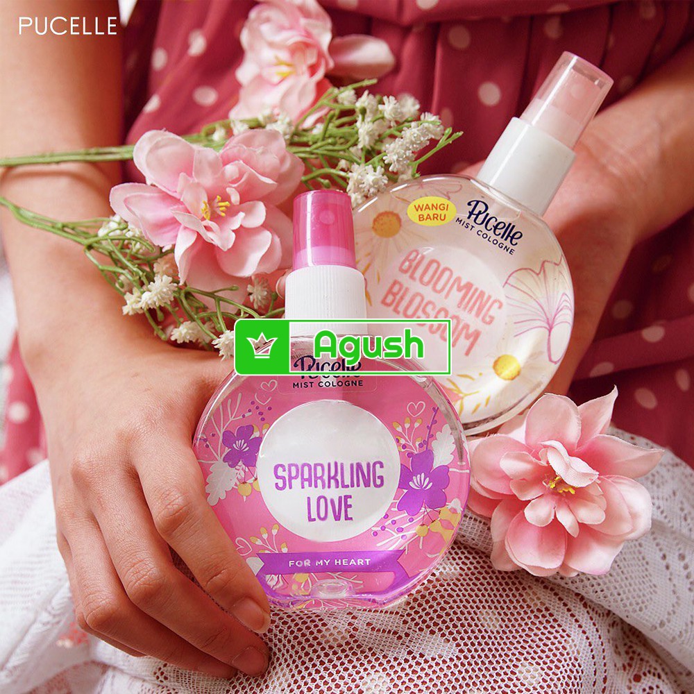 Nước hoa nữ lưu hương thơm lâu mini chính hãng Pucelle Sparkling Love 75ml mùi ngọt cho học sinh bé gái dạng xịt giá rẻ