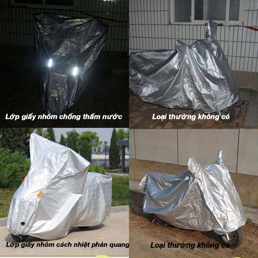 Bạt phủ xe máy Kaw 174 - Hàng Chính Hãng, Chống Nắng Mưa, Chống Chộm, Bền Bỉ, Phù Hợp Mọi Loại Xe