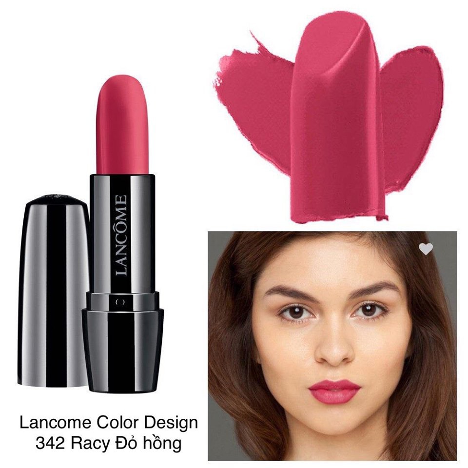 Son môi Lancome Color Design 342 Racy Đỏ hồng