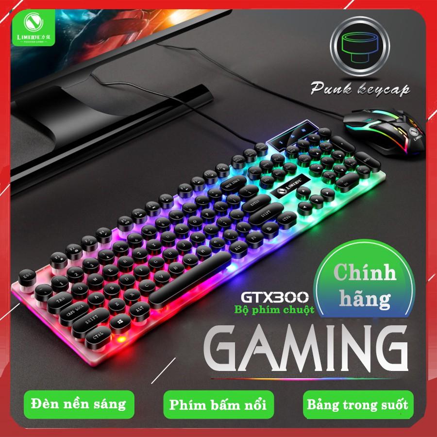 [BH 6 THÁNG] Bàn Phím Giả Cơ Kèm Chuột GTX300 - Chính hãng LIMEIDE - Gaming | BigBuy360 - bigbuy360.vn