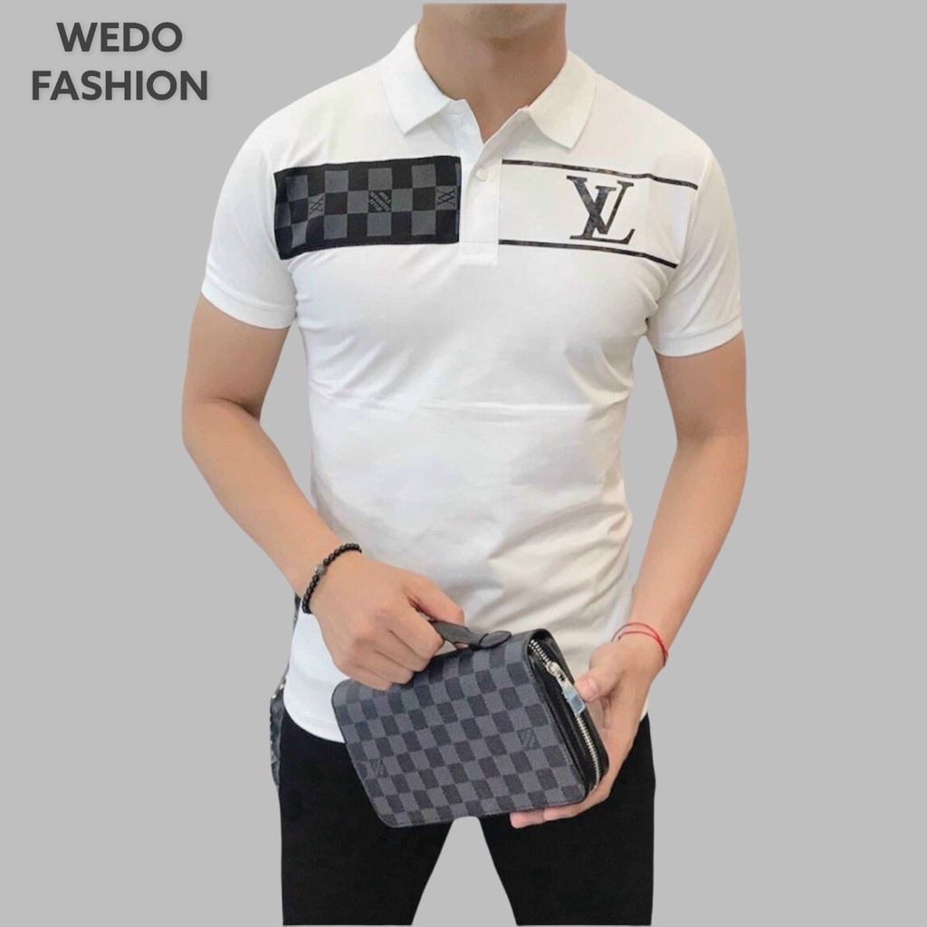 Áo polo nam phối họa tiết LX, vải thun co giãn siêu thấm hút, thiết kế tinh tế sang trọng phù hợp mọi sự kiện - WEDO
