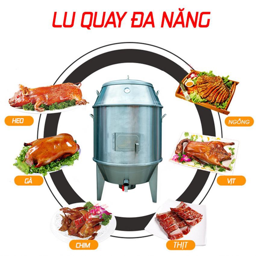 LU QUAY GÀ VỊT INOX CHÂN THẲNG PHI 80 90 DÙNG THAN GIÁ RẺ NHẤT VIỆT NAM PHI (NHÀ PHÂN PHỐI)