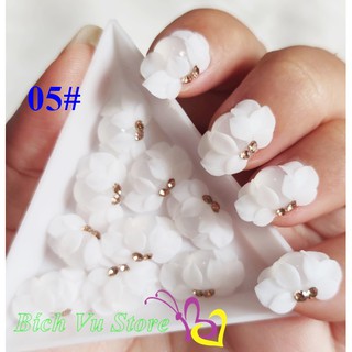 Hoa bột nỗi 4D đính móng 2 cái/ 18k