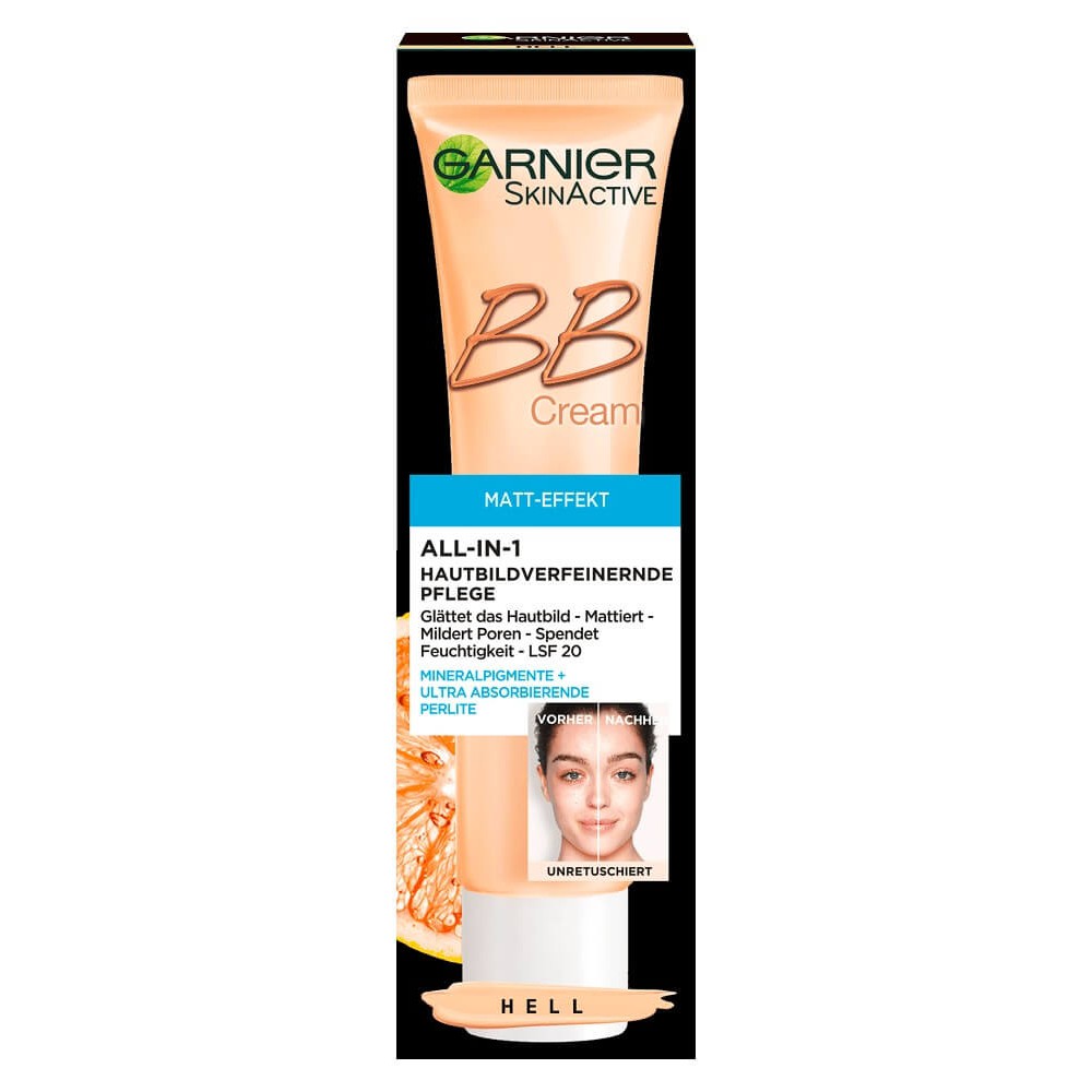 Kem Nền Garnier BB Cream Matt Effekt Hell Cho Da Dầu Và Da Hỗn Hợp, 40 ml