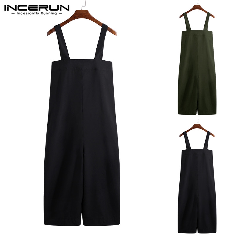 INCERUN Áo liền quần không tay thời trang cho nam | BigBuy360 - bigbuy360.vn