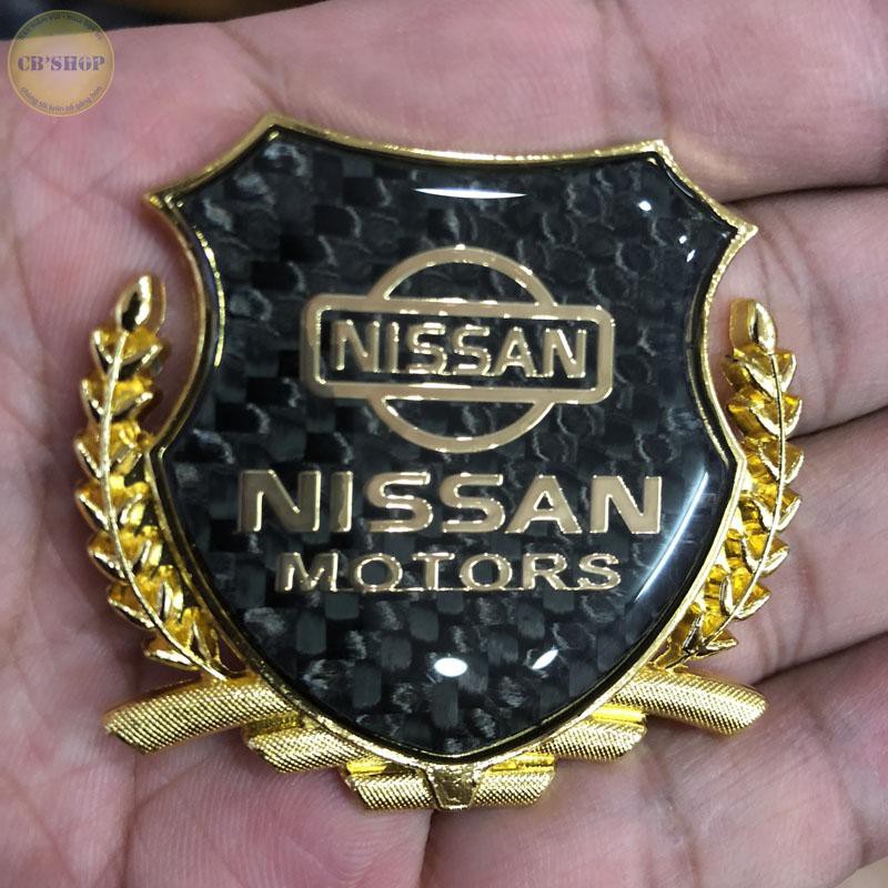 Combo 2 Huy hiệu bông lúa trang trí dành cho ô tô Nissan