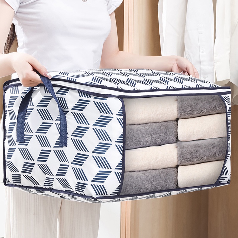 Túi đựng quần áo chăn màn ga gối, túi để đồ dùng cỡ lớn vải chống ẩm mốc