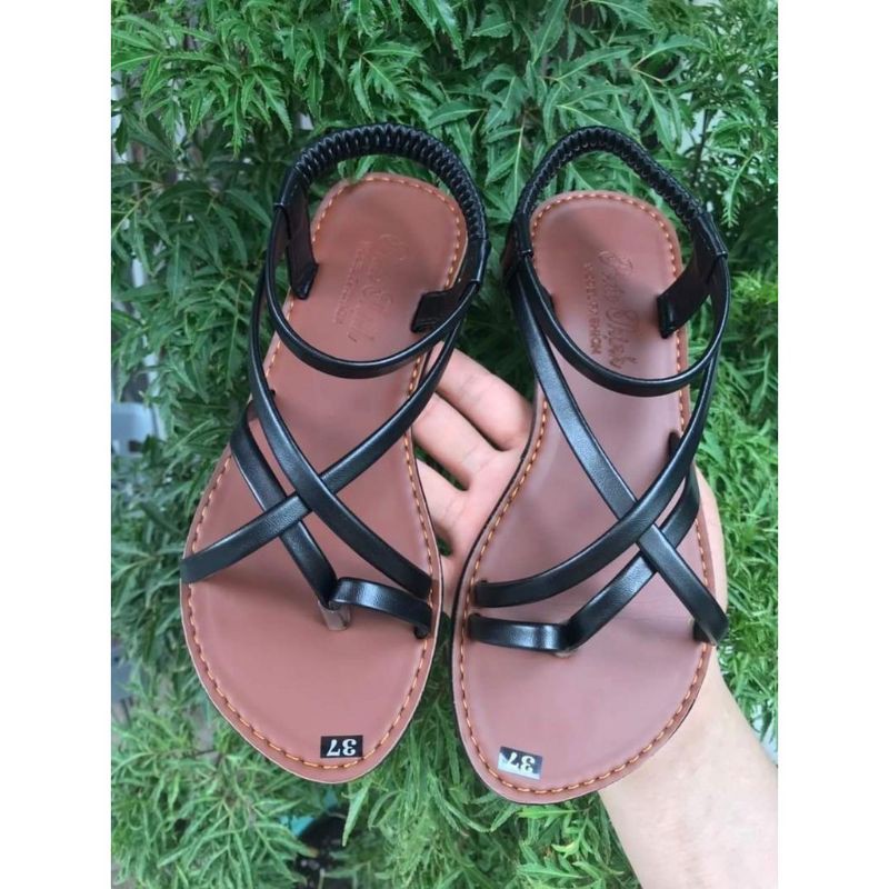 Sandal chiến binh xỏ ngón MAILIAA quai da đế bệt dễ đi