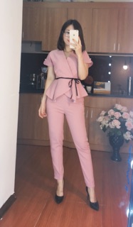 Set áo pelum kèm quần dài