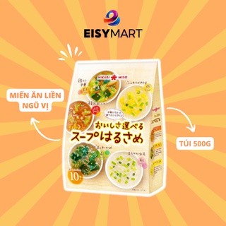Miến ăn liền ngũ vị Hikari Miso 500g Nhật Bản dành cho bé từ 9 tháng tuổi trở lên - Eisy Mart