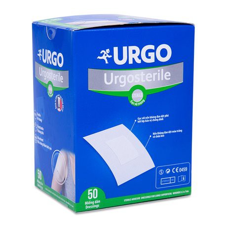 Băng Dán Có Gạc Vô Trùng Urgo Urgosterile Nhiều Kích Cỡ (Hộp/50miếng)