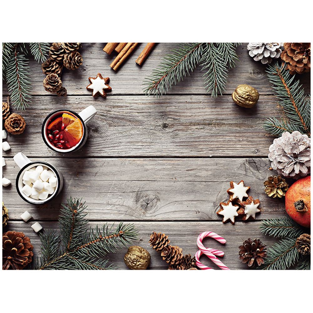 Phông nền chụp ảnh/ trang trí 3D hai mặt sáng tạo phong cách Giáng Sinh