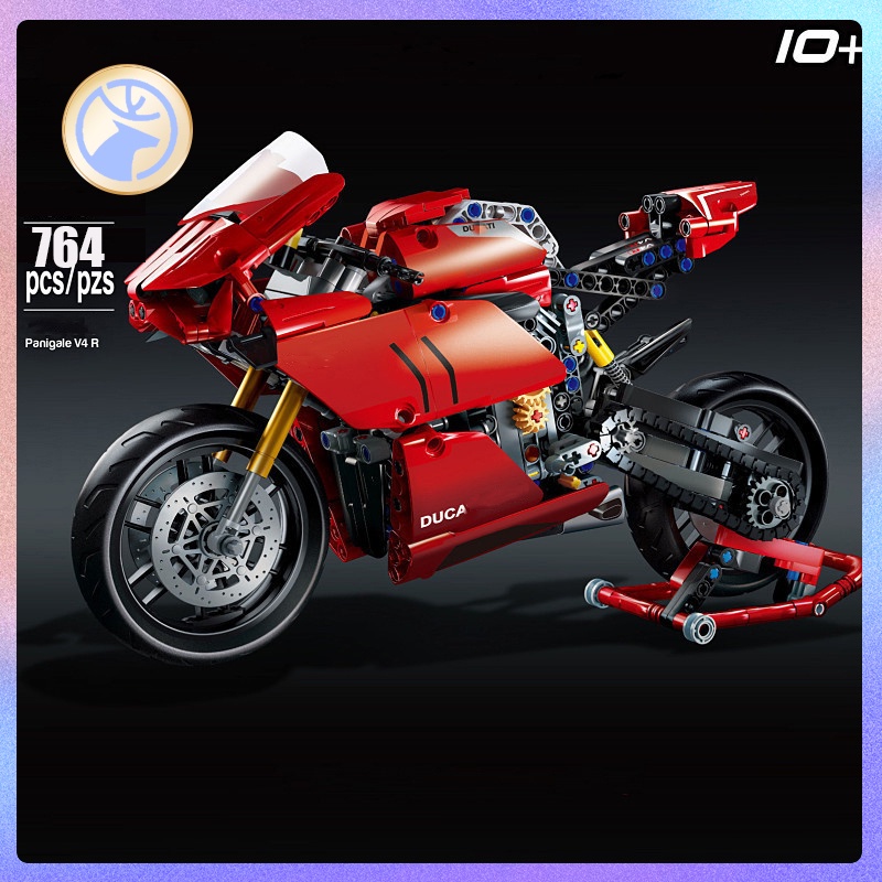 674 Cái|Mô Hình Lắp Ráp Lego Hình Xe Mô Tô Ducati Panigale