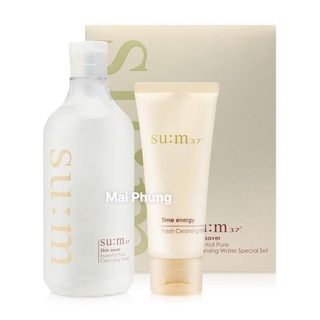 Set tẩy trang đa năng Sum37 Skin Saver Essential Cleasing Water