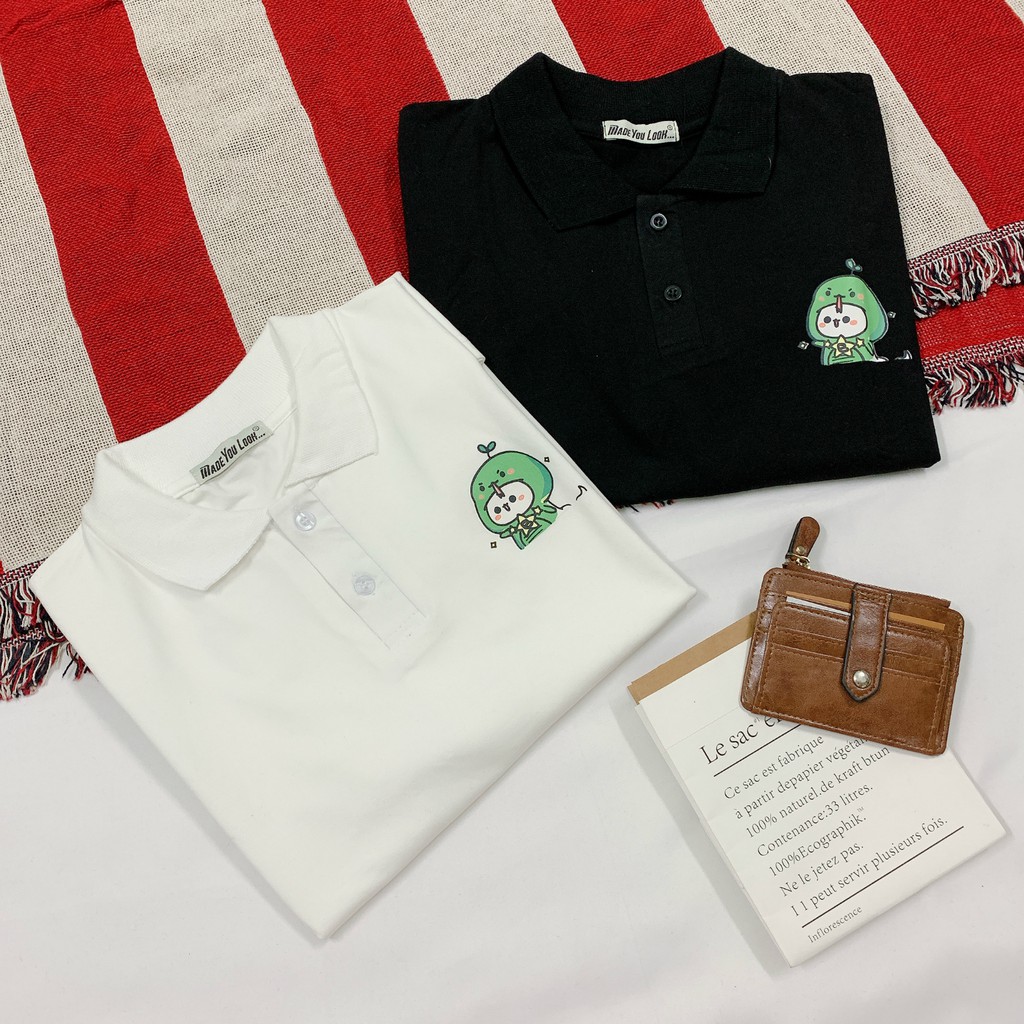 Polo Áo thun Tay Lỡ Form Rộng in KHỦNG LONG ulzzang freesize UNISEX