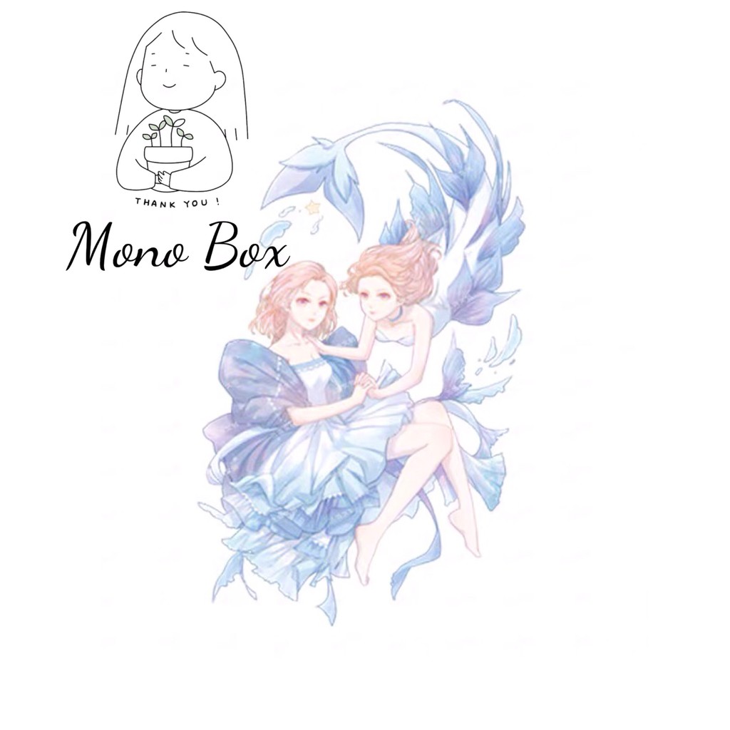 [Chiết] Washi tape cô gái cung hoàng đạo Mono_box 01002