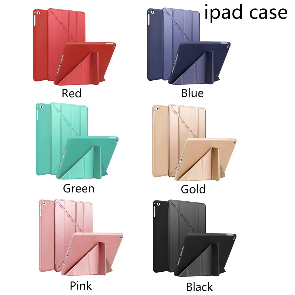 Smart Case For New IPad 2017 2018 2019 IPad 2 3 4 Pro 9.7 10.2 10.5 Mini 2 3 4 5 Air Case Intelligent Multi-Fold Soft TPU Cover