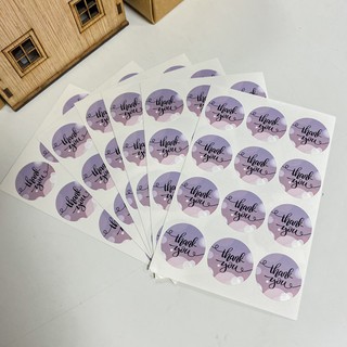 Set 12 nhãn dán tròn 30mm thank you sticker pvc, đa dạng mẫu mã, sticker thank you, sticker cảm ơn, decal tem nhãn dán