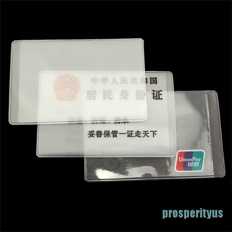  Set 10 bao nhựa PVC trong suốt đựng thẻ ID