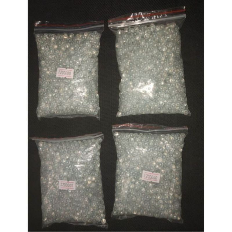 1000 viên Bi thủy tinh kích thước 6mm