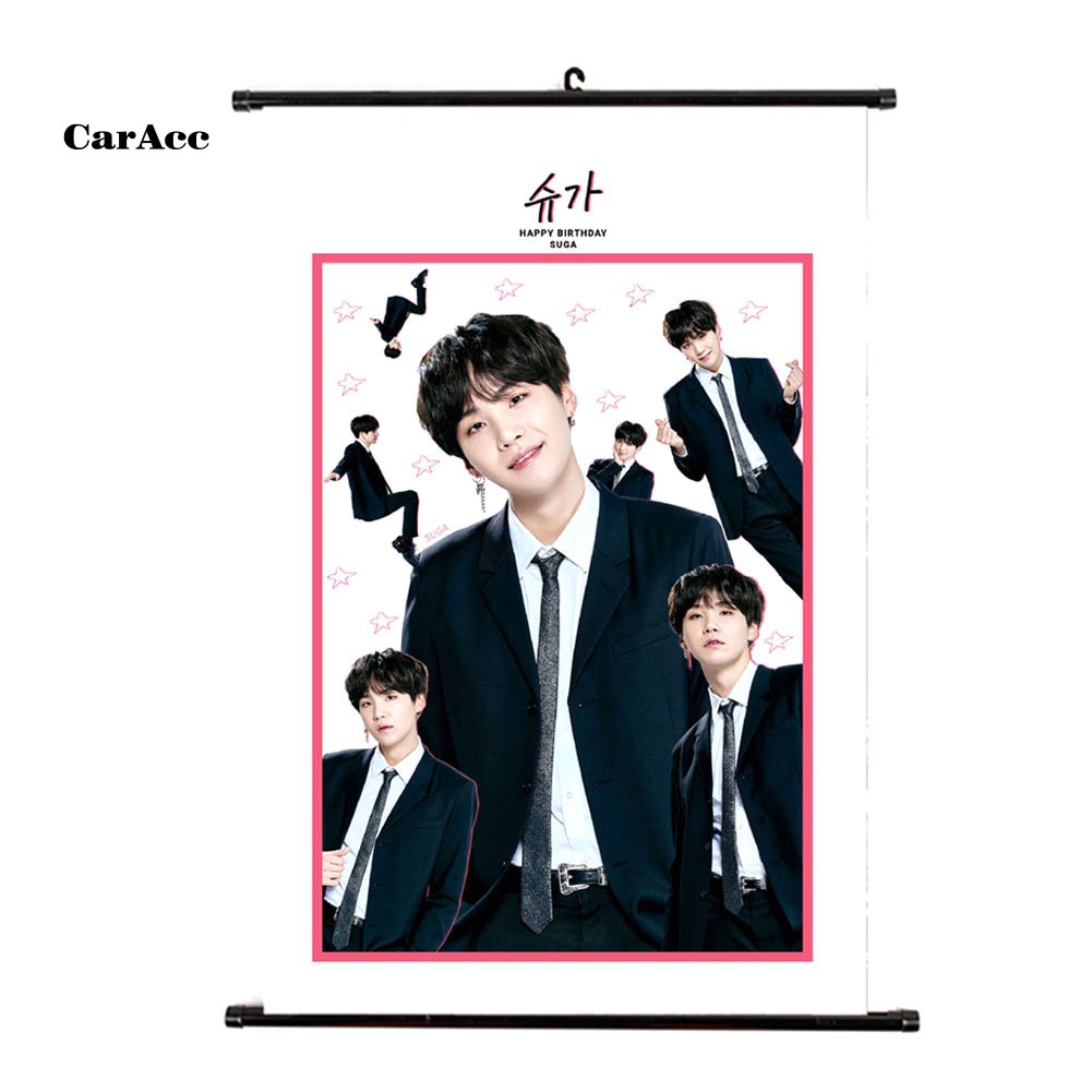 Tấm poster treo trang trí phòng in hình nhóm nhạc Hàn Quốc BTS Jungkook SUGA JIMIN J-HOPE