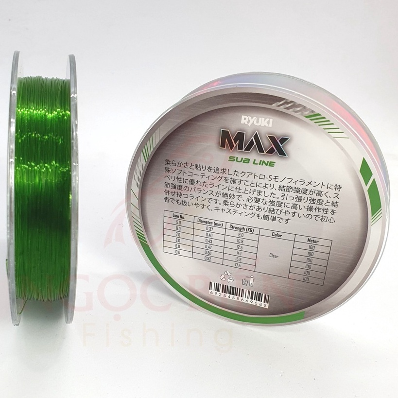 Dây Câu Cá Ryuki Max - Dây Câu Cá Cao Cấp Chịu Tải Cao