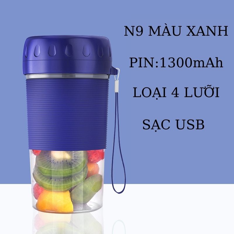 Máy xay sinh tố mini home JUICE sạc usb cầm tay đa năng loại 1 - Bảo hành 1 đổi 1