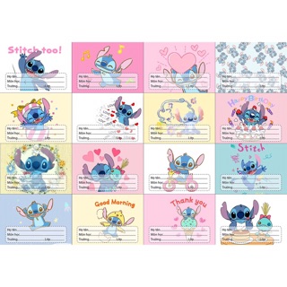 [FREESHIP ĐƠN TỪ 50k] bộ 16 nhãn vở stich too